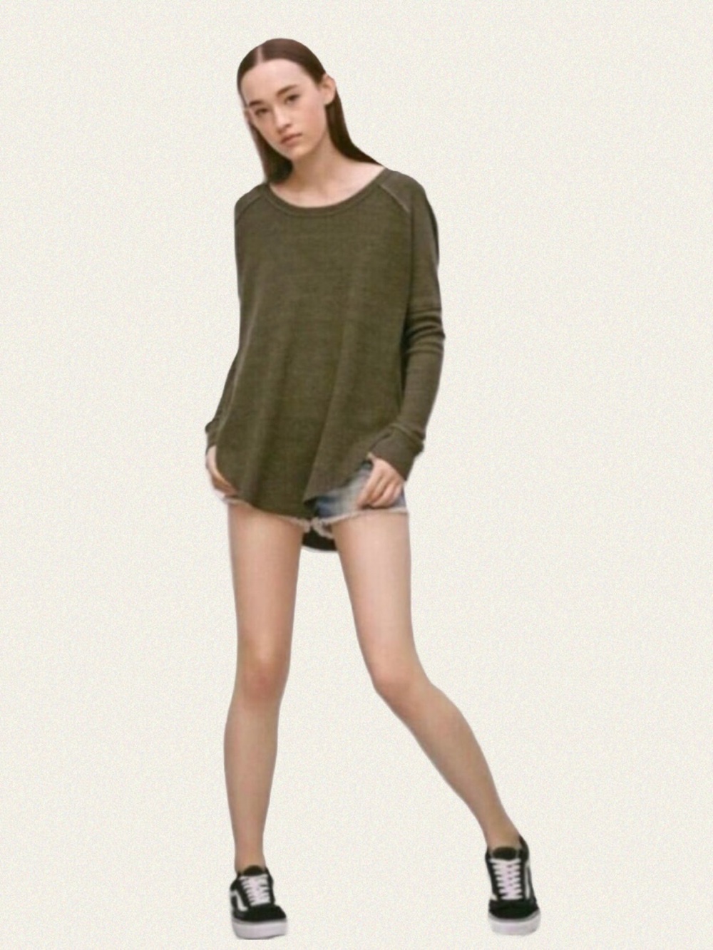 Golden by TNA Alder Thermal Waffle Knit Top